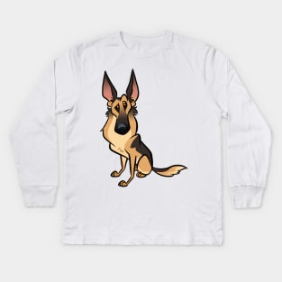 German Shepherd Kids Long Sleeve T-Shirt